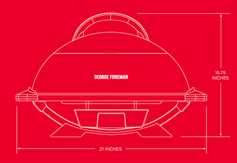 Indoor Outdoor 15 Serving Domed Electric Grill Silver George
